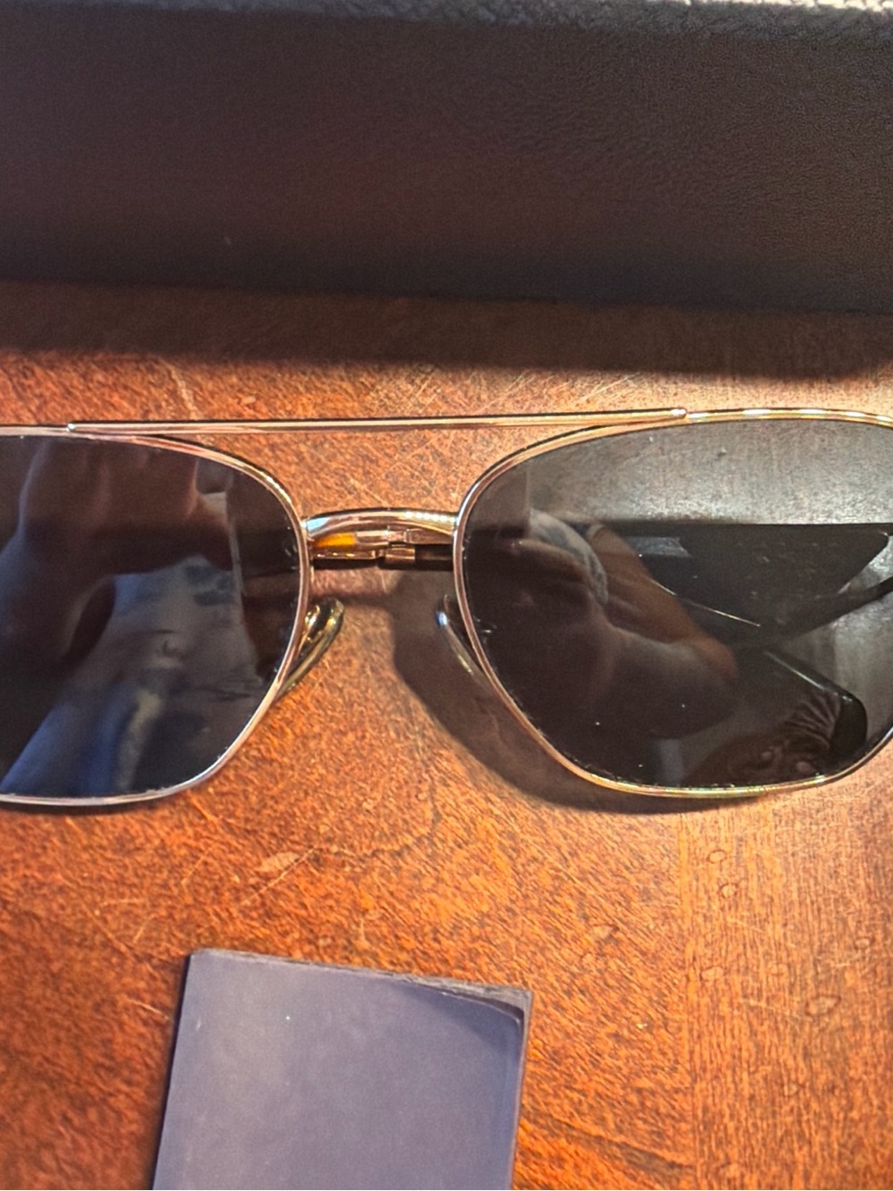 Prada Linea Rossa Gold Frame Black Lens Men's Sunglasses